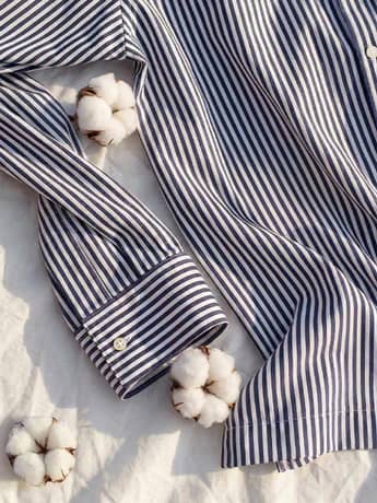 Ocean Blue Linen Shirt - INDIKNOT